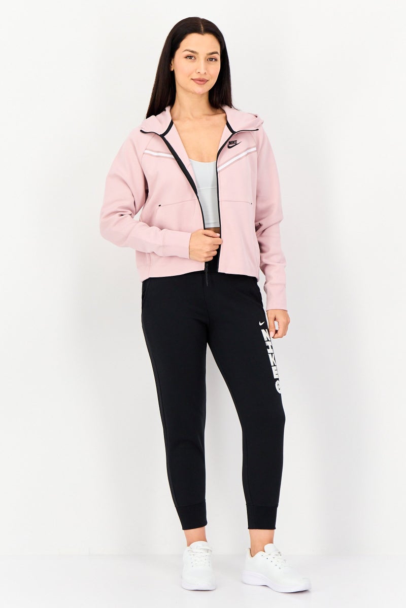 Nike هودي عداء بأكمام طويلة للنساء بتصميم قياسي، موف - Image 2